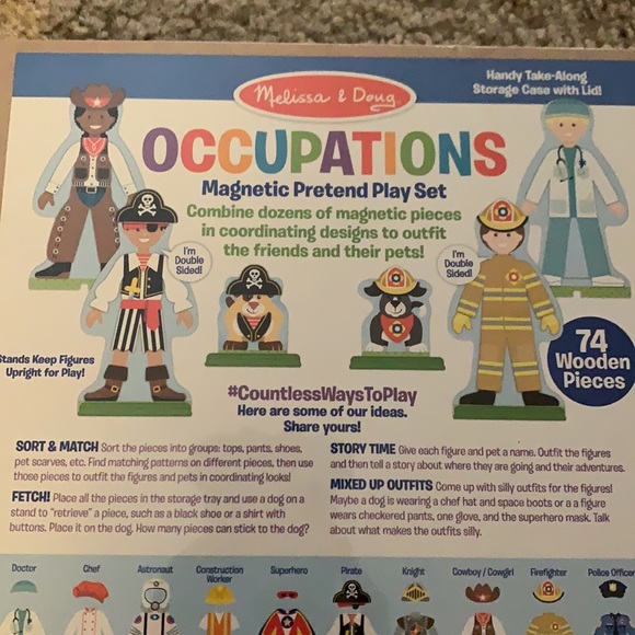 Melissa & Doug Toys Melissa Doug Occupations Pretend Play